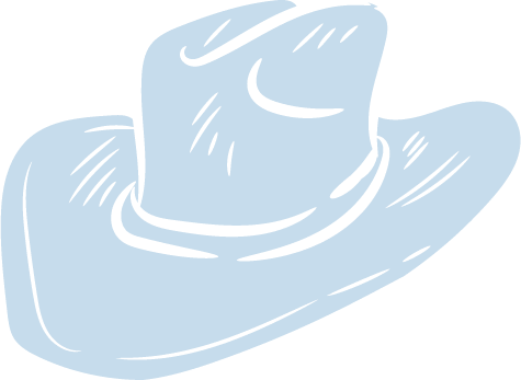 Blue Cowboy Hat